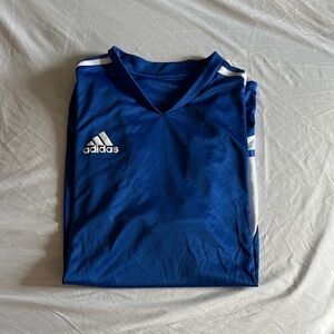adidas Royal Blue Soccer Jersey with White Accents